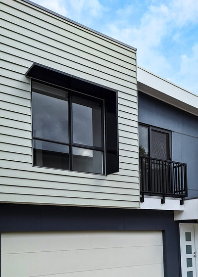 L Shape Aluminium Window Shroud for Lily Rochedale Townhouses