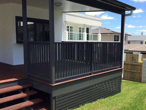 Terrace Balustrade with Slat Infill