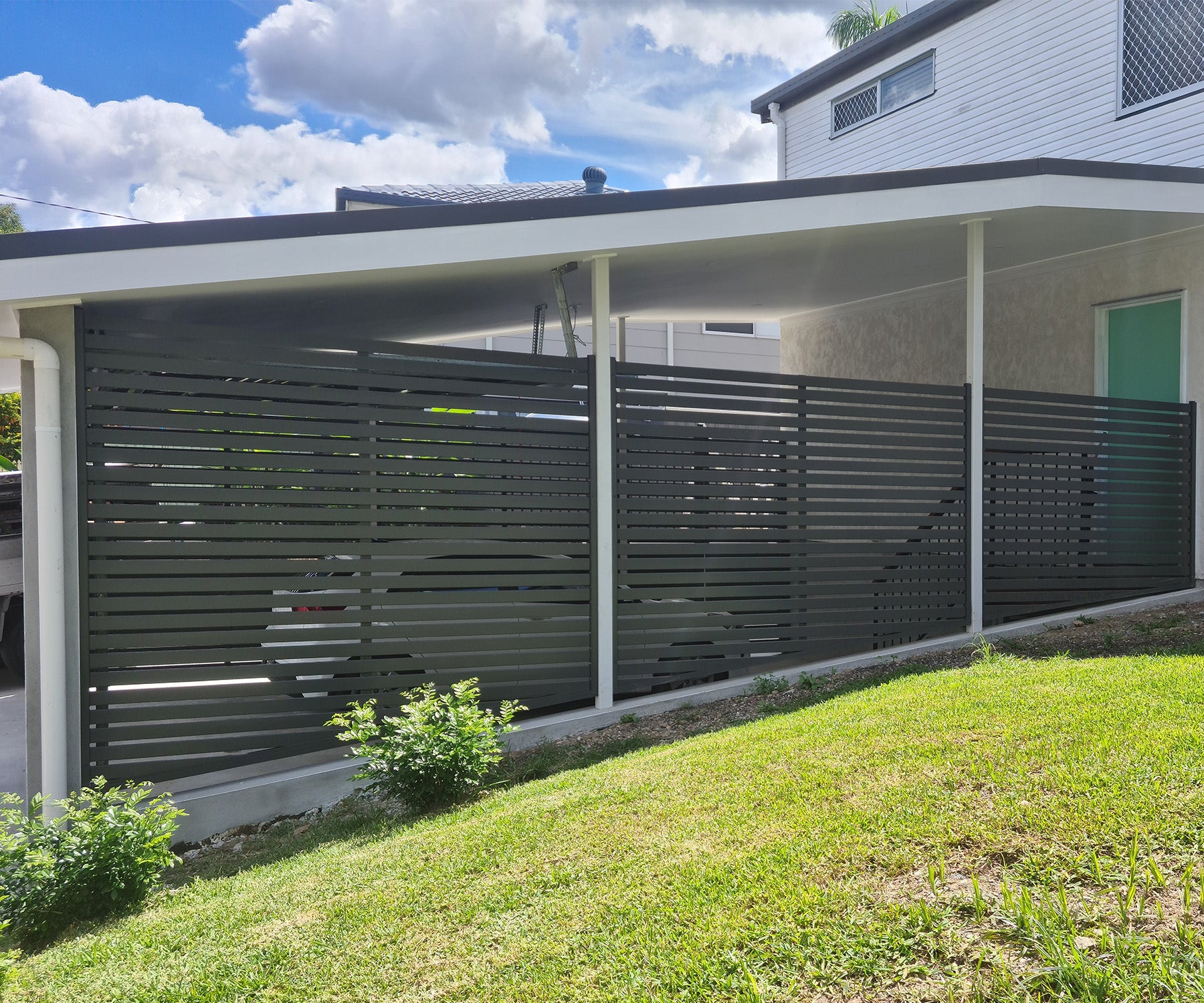 Aluminium Slat Carport Gate