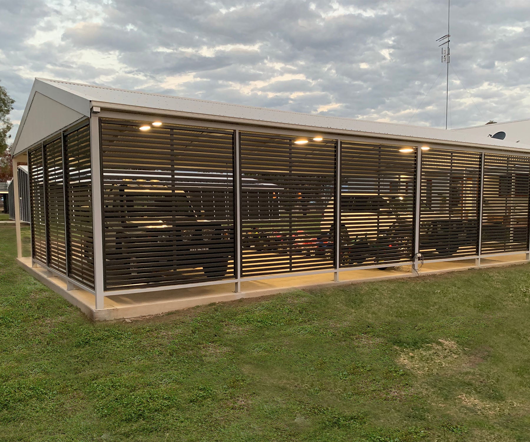 Colorbond Slat Carport