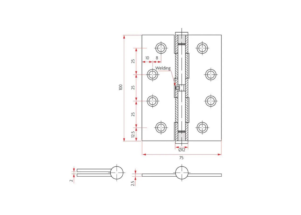 Stainless Butt Hinge