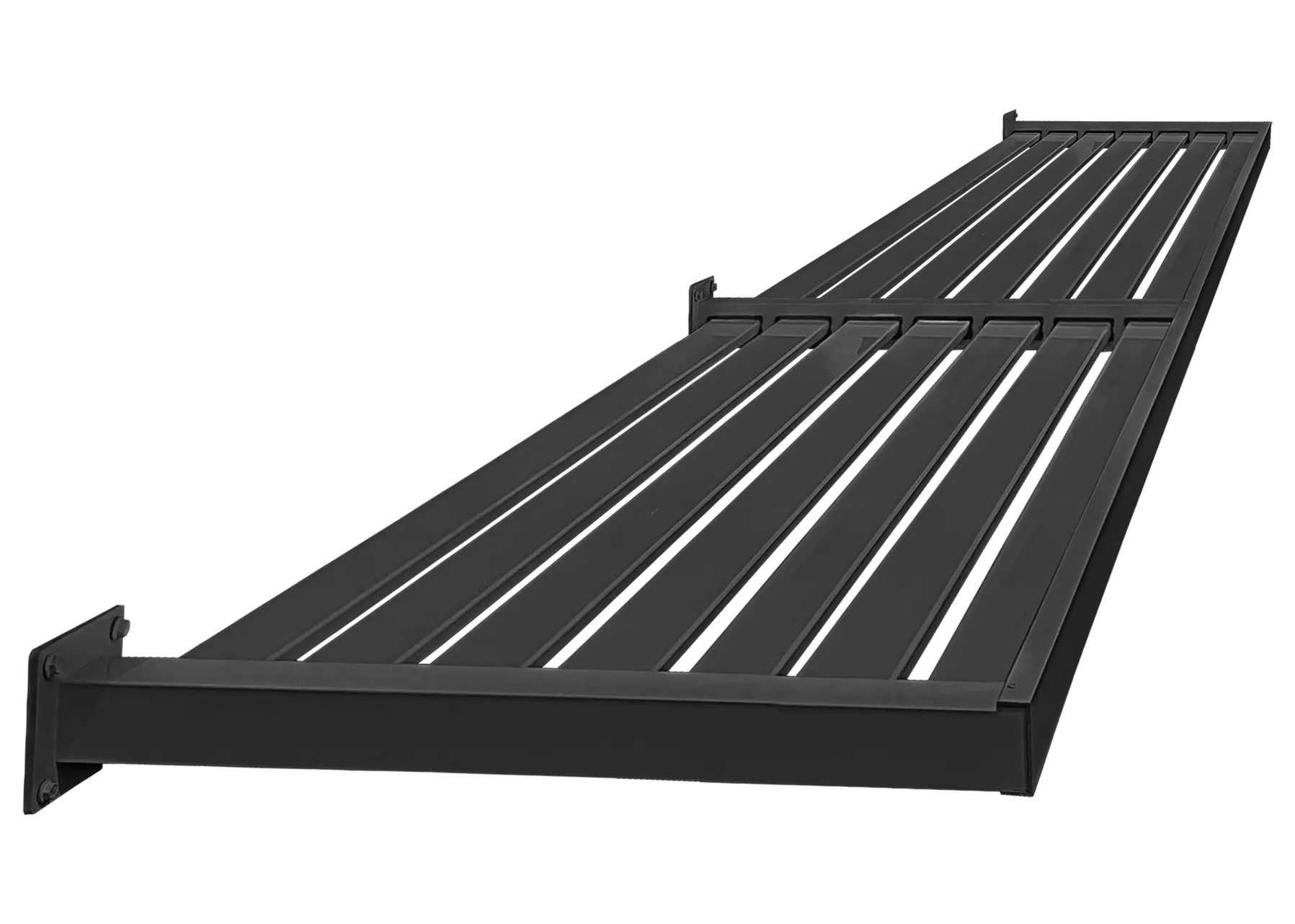 Large DIY Assembly Slat Aluminium Awning in Monument