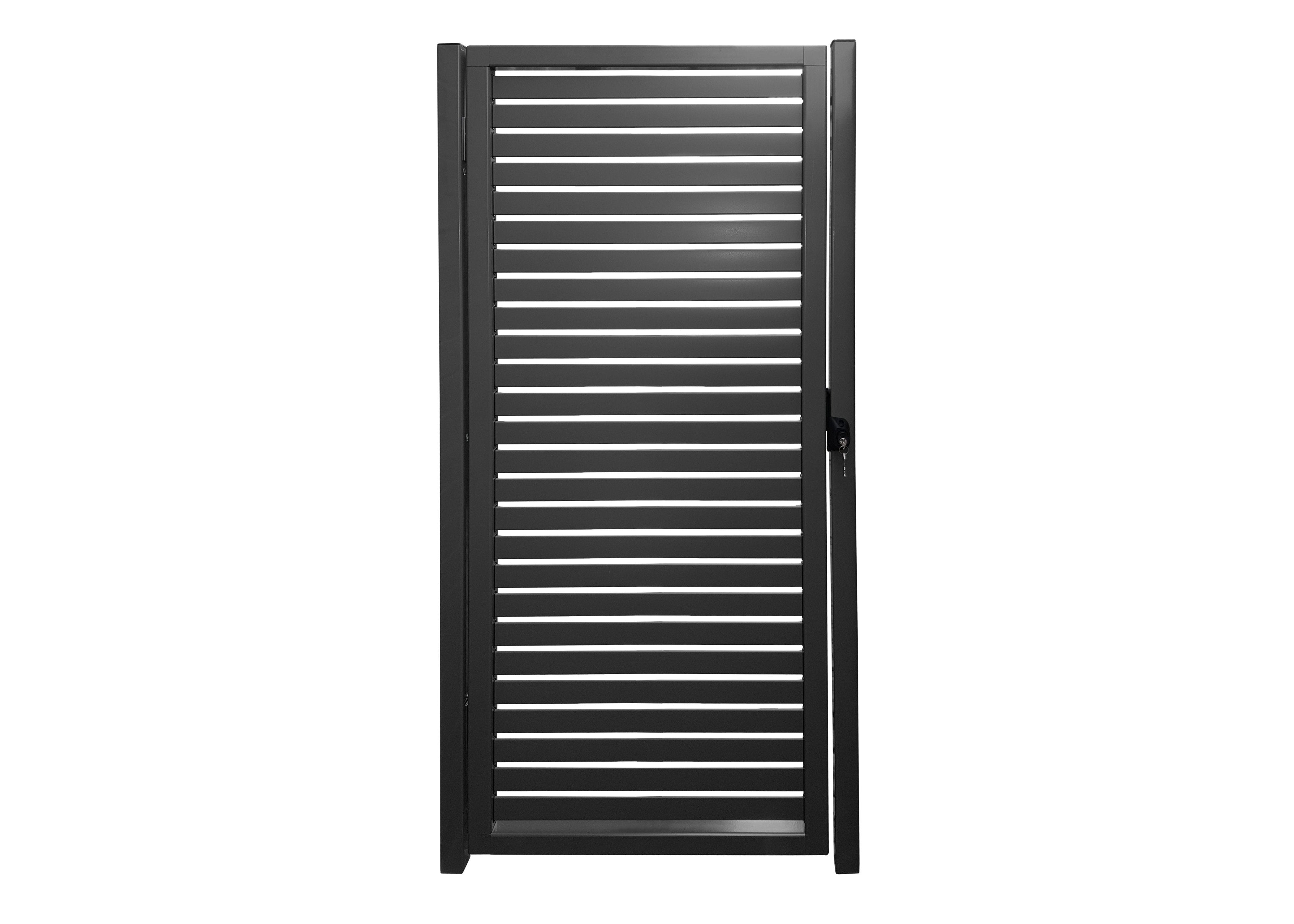 COLORBOND® Slat Pedestrian Gate | 875Wx1143H | 17mm Gap