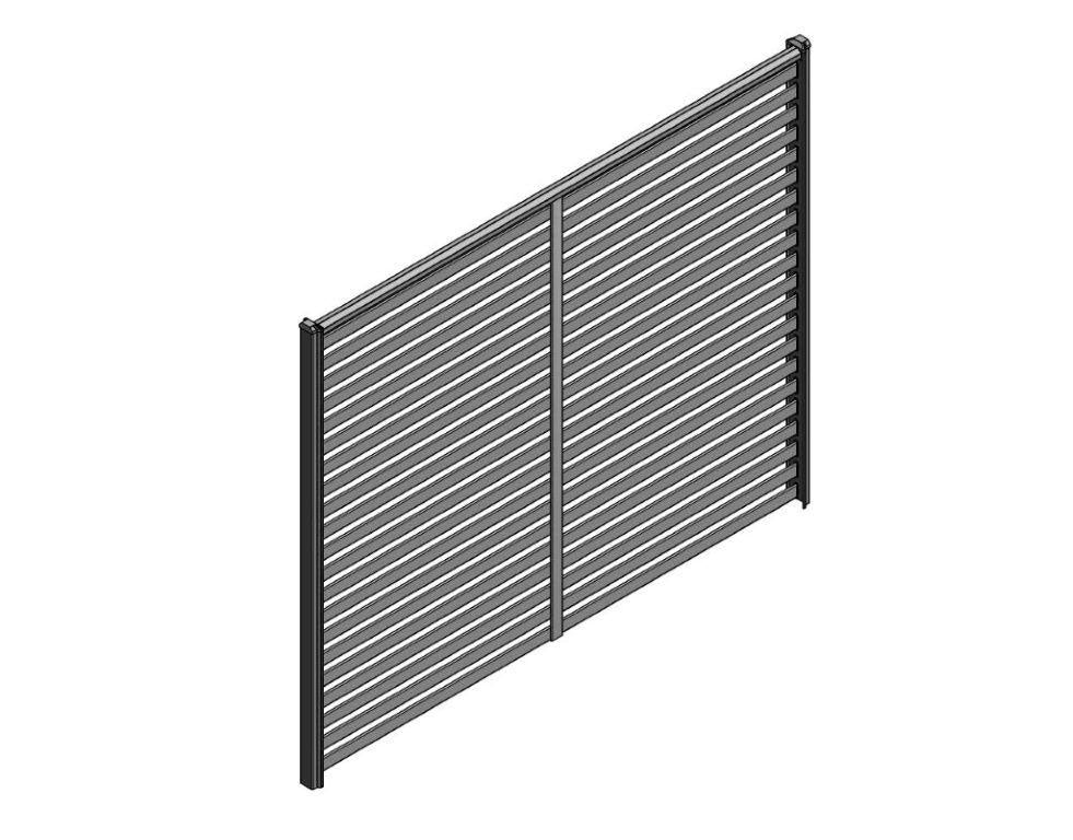 COLORBOND® Retrofit Slat Panels | 2350Wx1481H | 24mm Gap