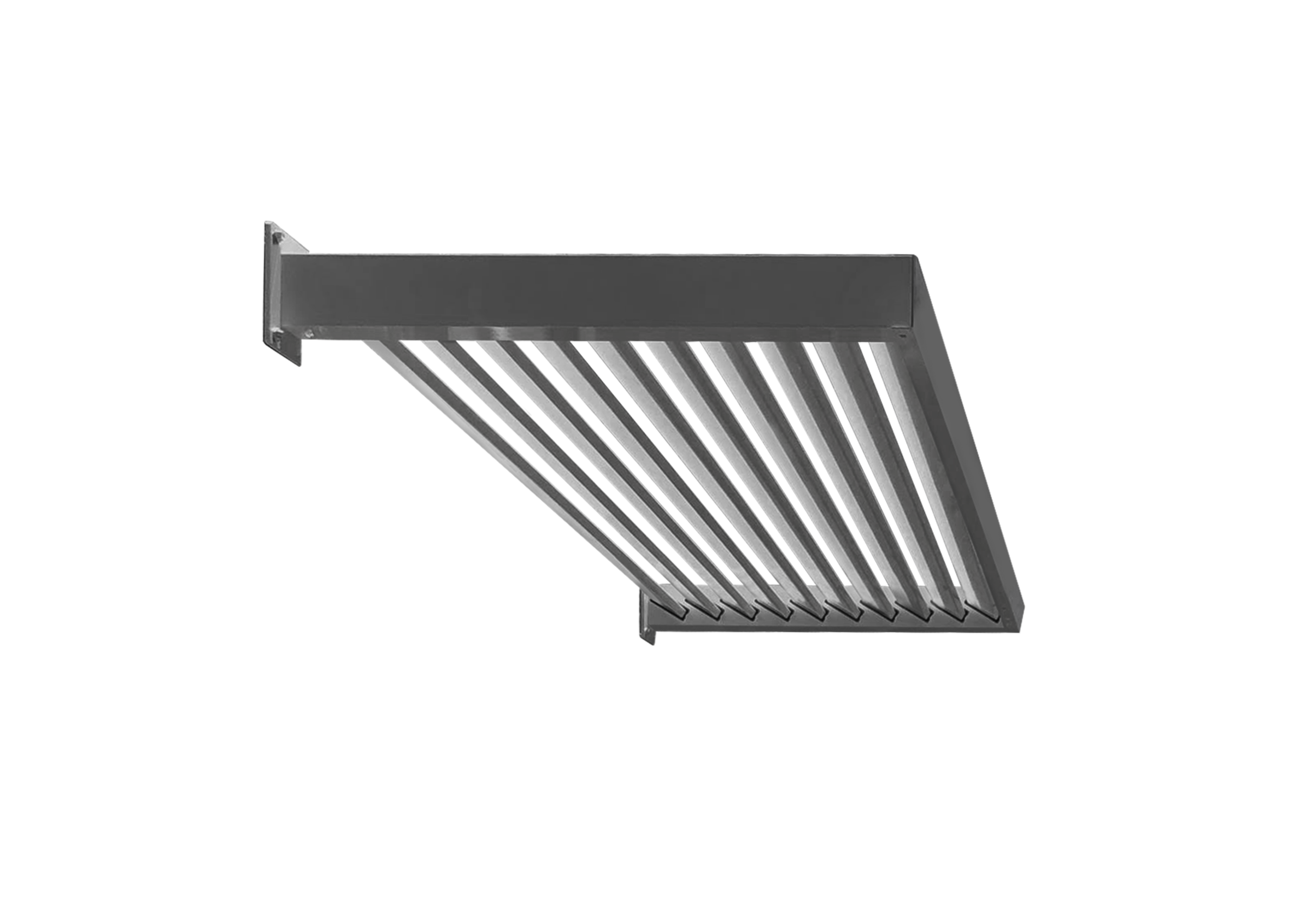 Louvre Outdoor Awning for Shade and Privacy, Easy DIY Install