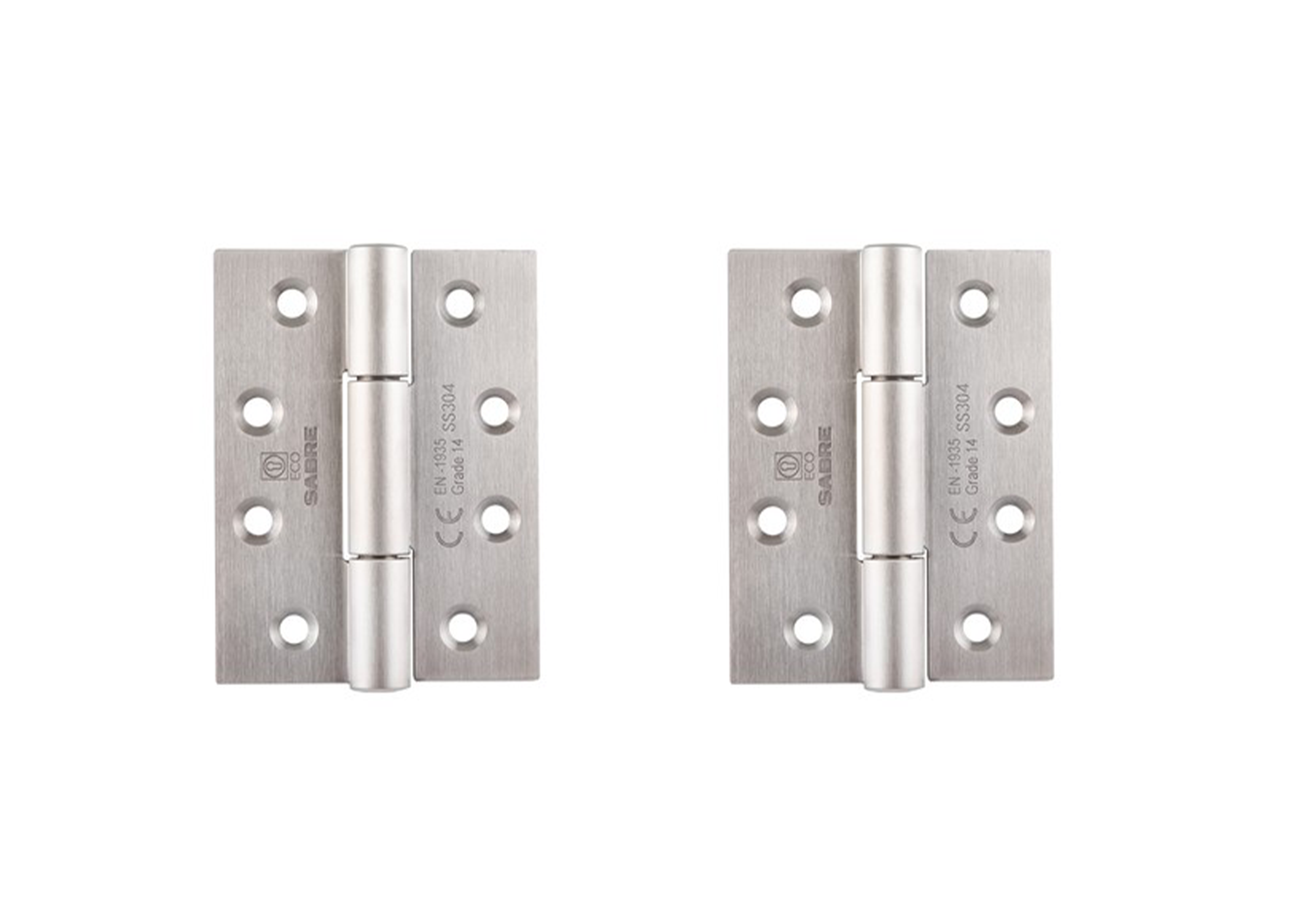 Stainless steel butt hinges for gate - back view