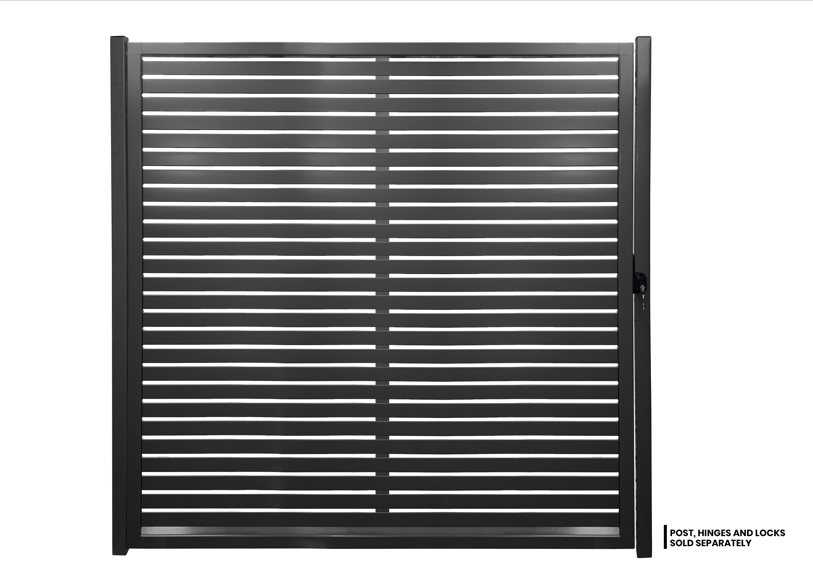 COLORBOND® Slat Driveway Gate | 1650W x 1800H | 24mm Gap