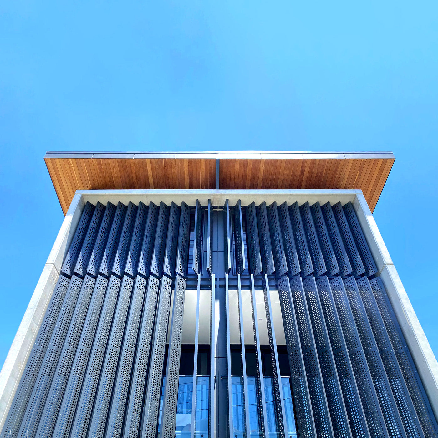 Custom Perforated Sun Louvre Screens for Beach Property