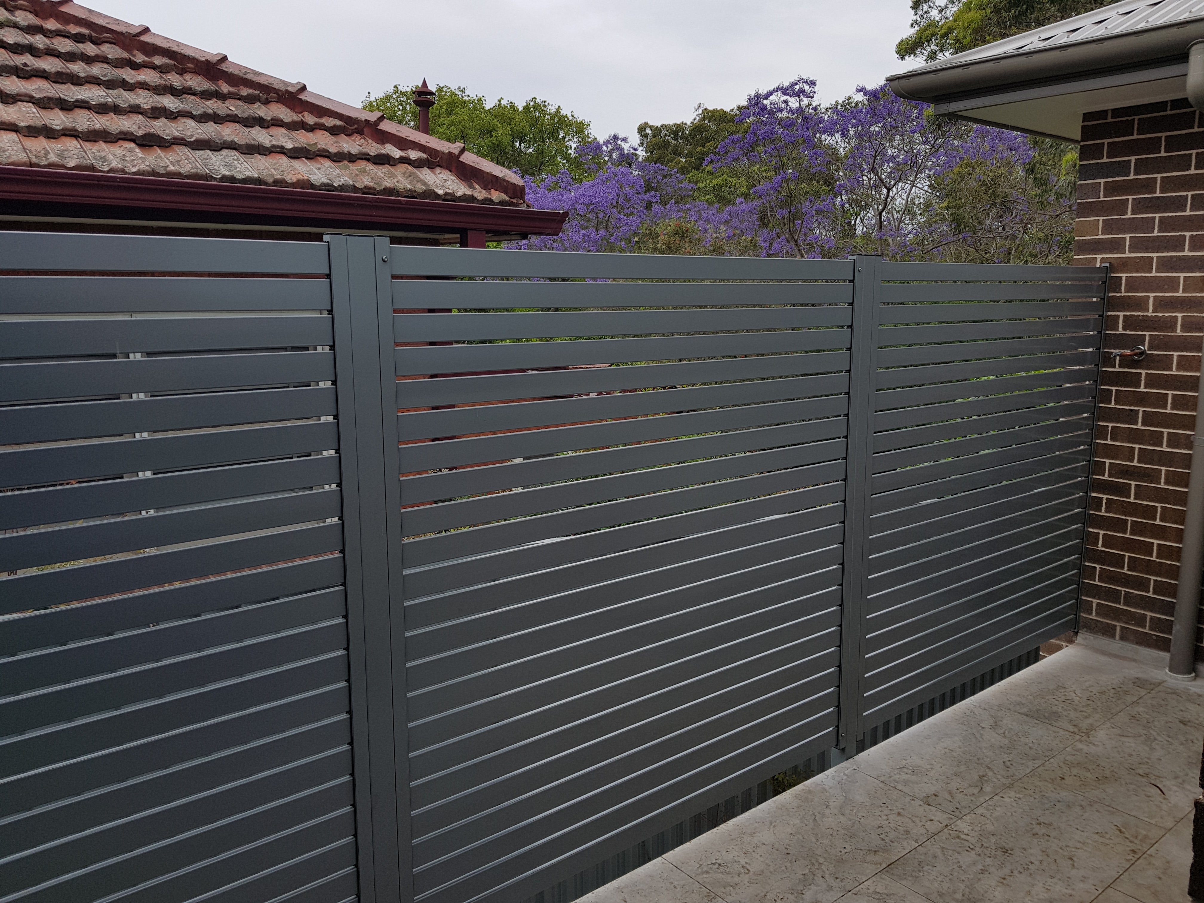 Aluminum slat screens sale