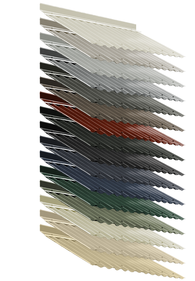 Multiple colours of COLORBOND® Roofing Sheets