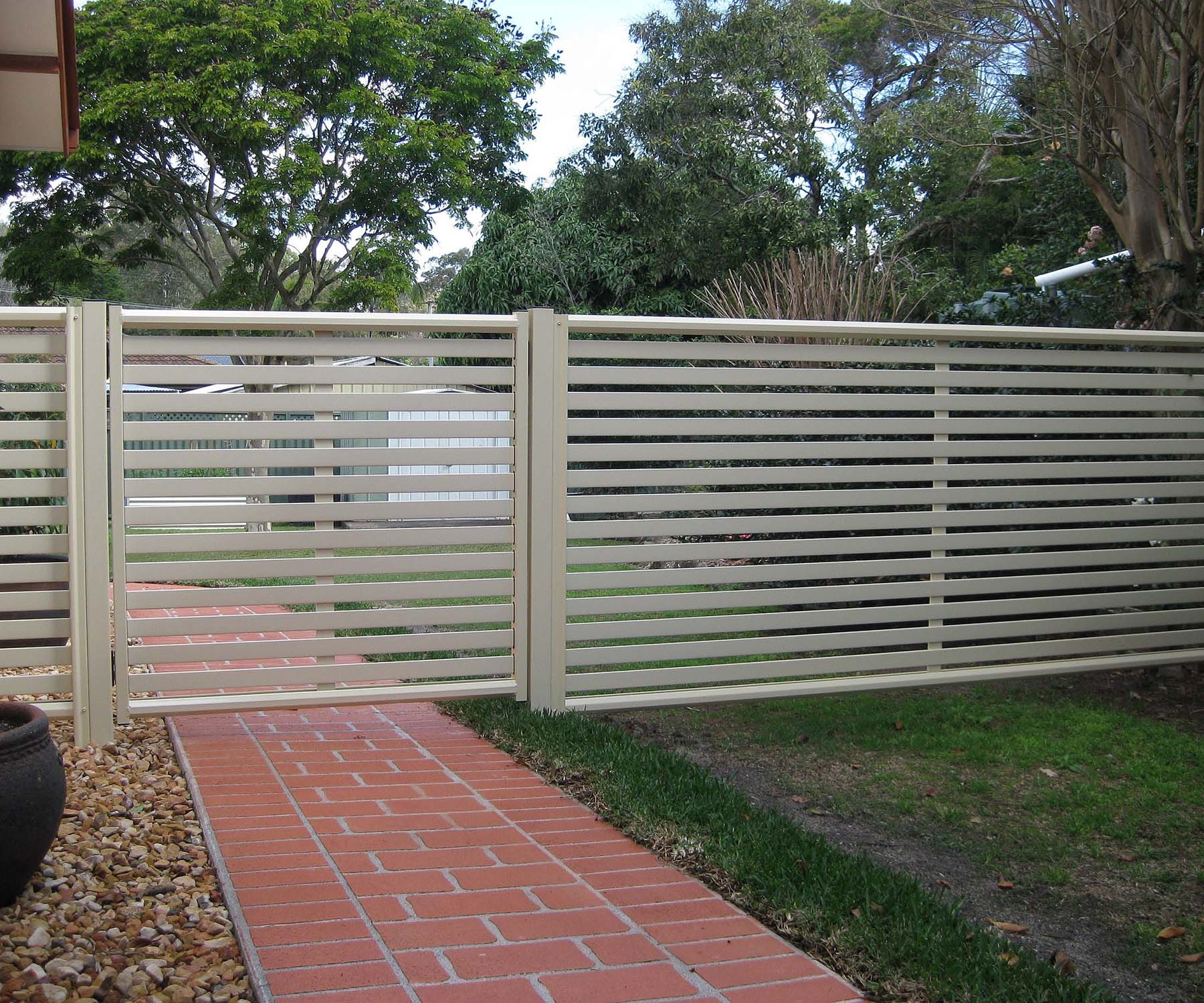 Clik'n'Fit Colorbond Slat Fence Gate - Evening Haze