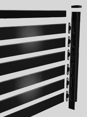 Aluminium Slat Screens | Flat-pack DIY system