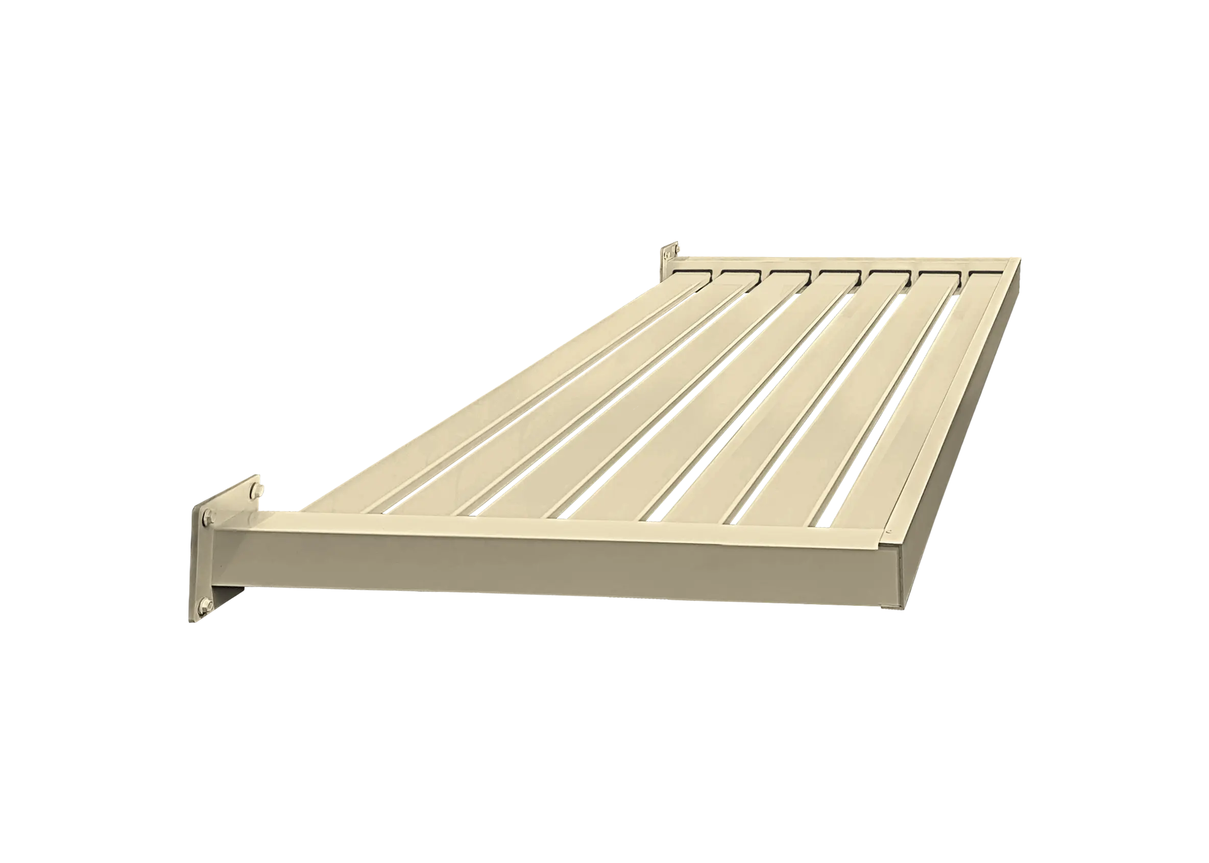 DIY Assembly Slat Aluminium Awning in Classic Cream