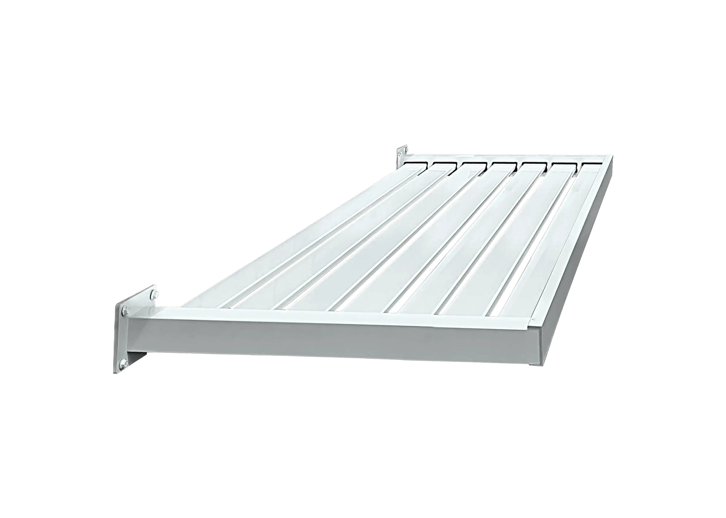 DIY Assembly Slat Aluminium Awning in Pearl White Gloss