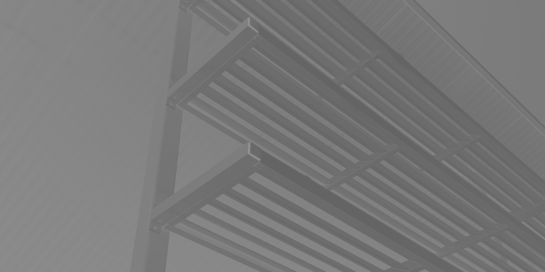 Gradient stylised image of custom louvred awnings