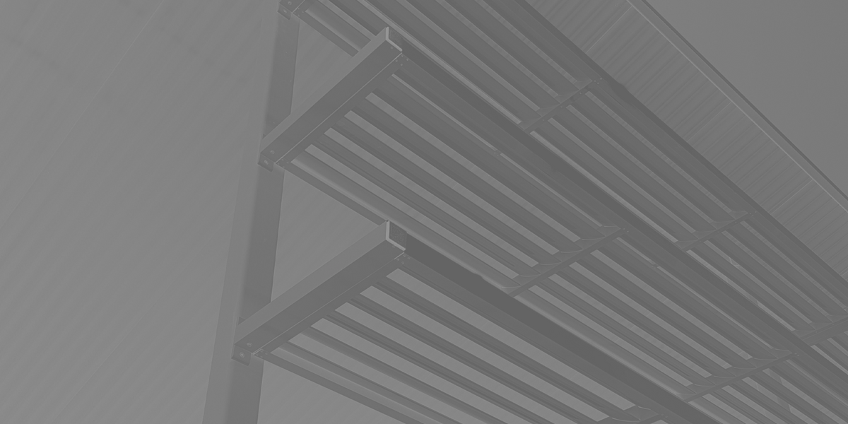 Gradient stylised image of custom louvred awnings