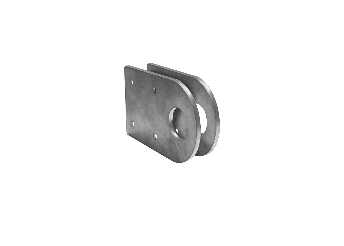 Steel Padlock Flat Eye fitted to gate for padlock use - pair